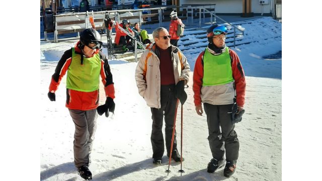 REncontre avec les skieurs